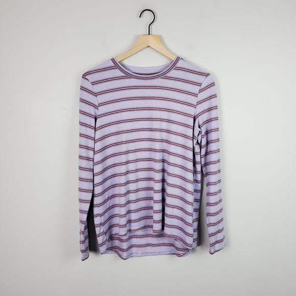 American Eagle Striped Long Sleeve Top Medium - Picture 1 of 5